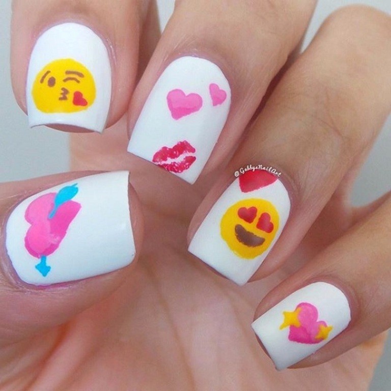 valentines-day-nails-69 89 Most Fabulous Valentine's Day Nail Art Designs