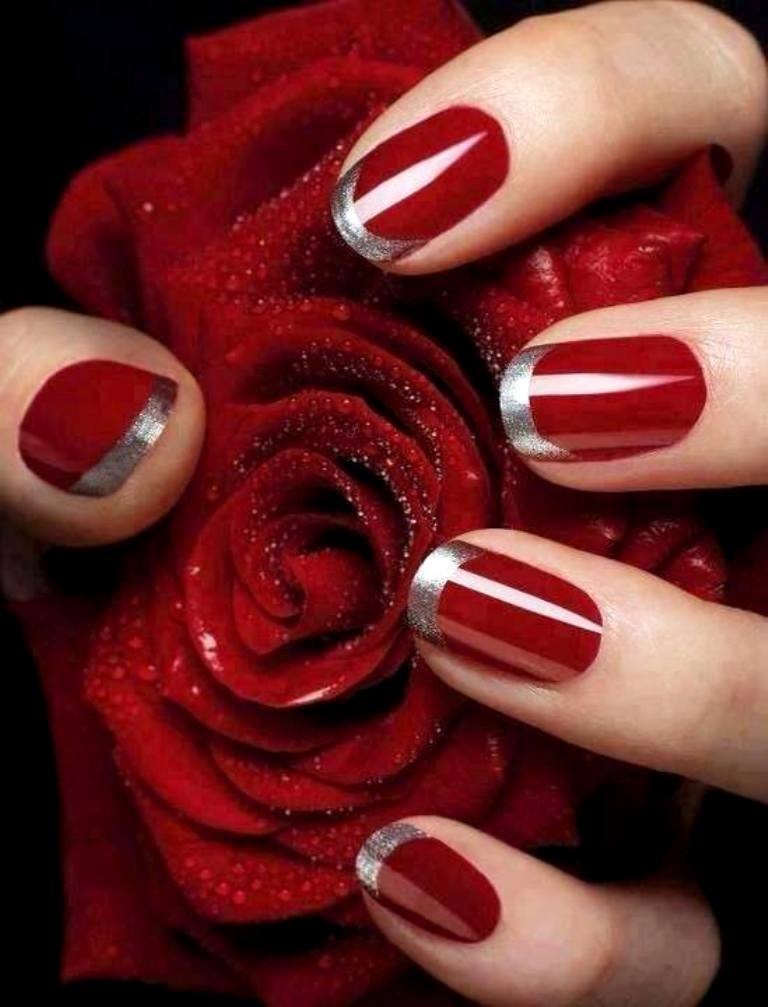 valentines-day-nails-72 89 Most Fabulous Valentine's Day Nail Art Designs