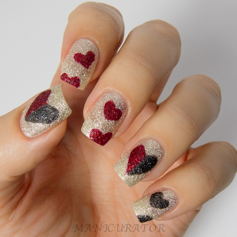 valentines-day-nails-77 89 Most Fabulous Valentine's Day Nail Art Designs