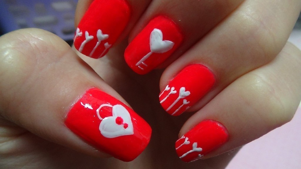 valentines-day-nails-8 89 Most Fabulous Valentine's Day Nail Art Designs