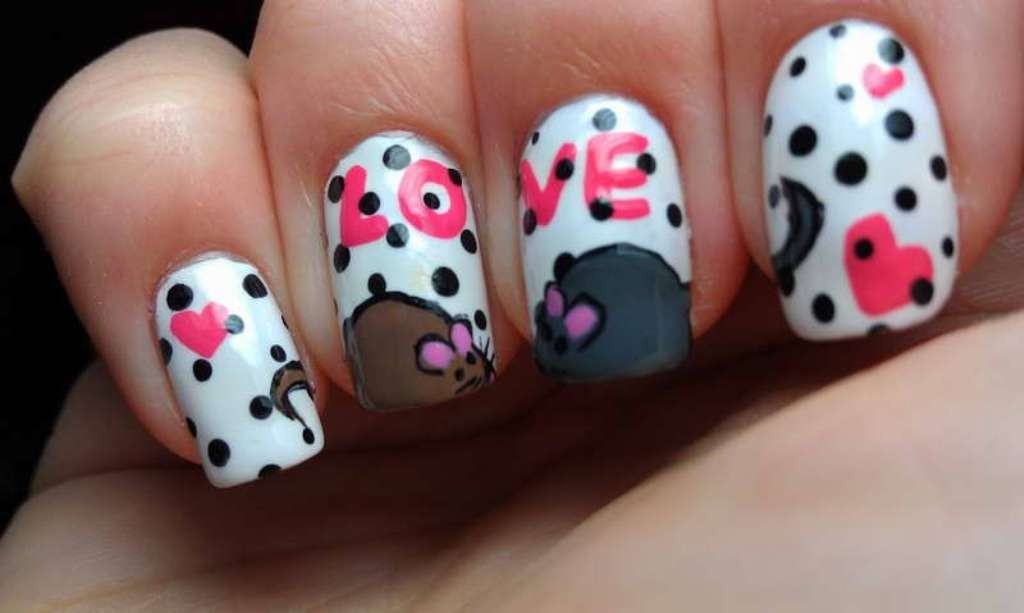 89 Most Fabulous Valentine's Day Nail Art Designs 89 valentines day nails (87)