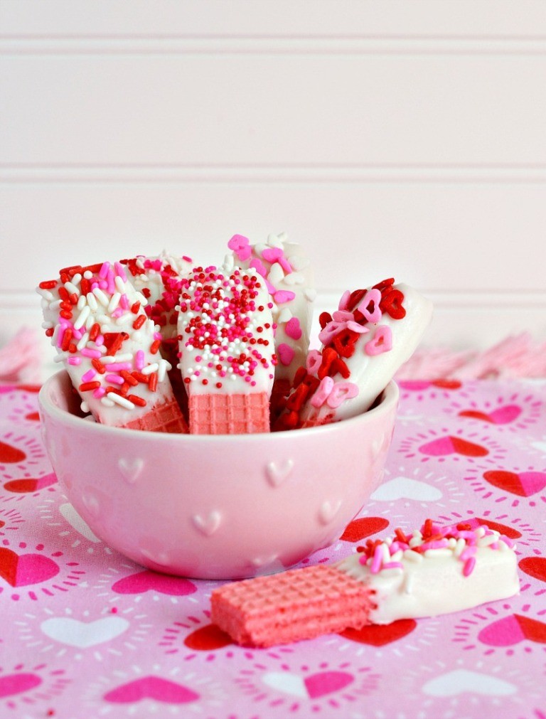 valentines-day-wafer 65 Most Romantic Valentine's Day Chocolate Treat Ideas