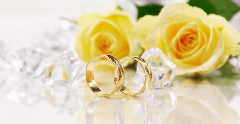 Holidays Weddings Yellow roses and gold wedding rings 055819 Top 22+ Unique And Elegant Designs Of Wedding Rings - Jewelry Fashion 114