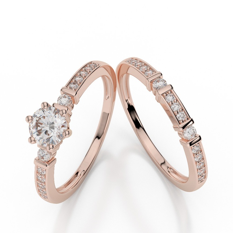 agrbs1019_1 30 Elegant Design Of Engagement Rings In Rose Gold