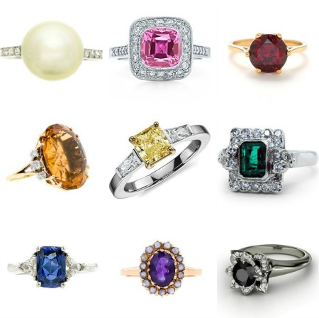37+ Amazing Engagement Rings With Colored Gemstones