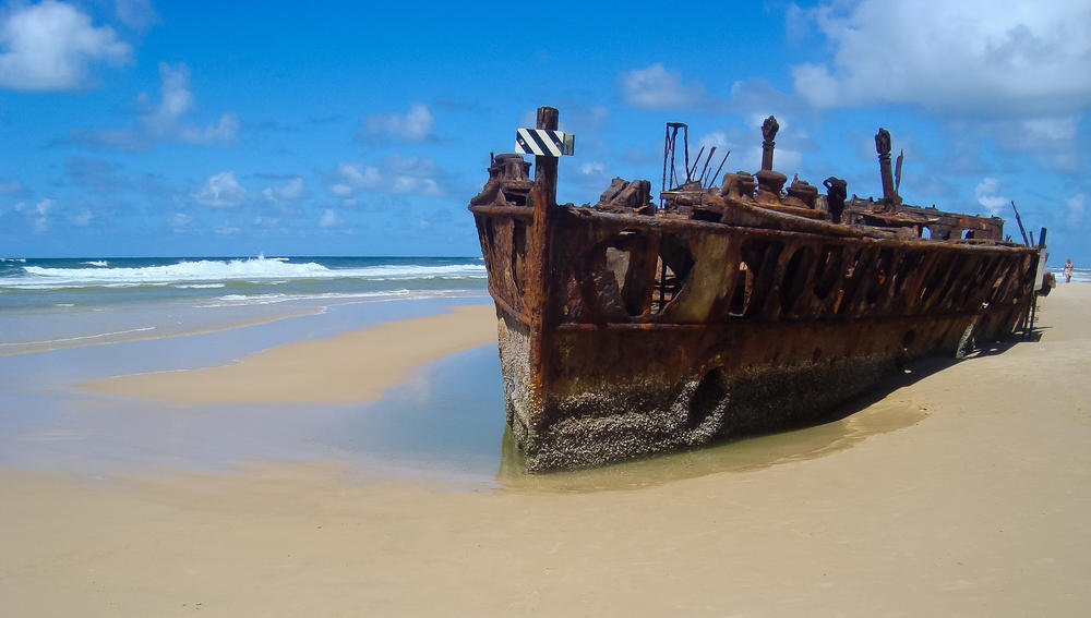 Shipwreck-Fraser-Island 5 Most Beautiful Beaches in The World