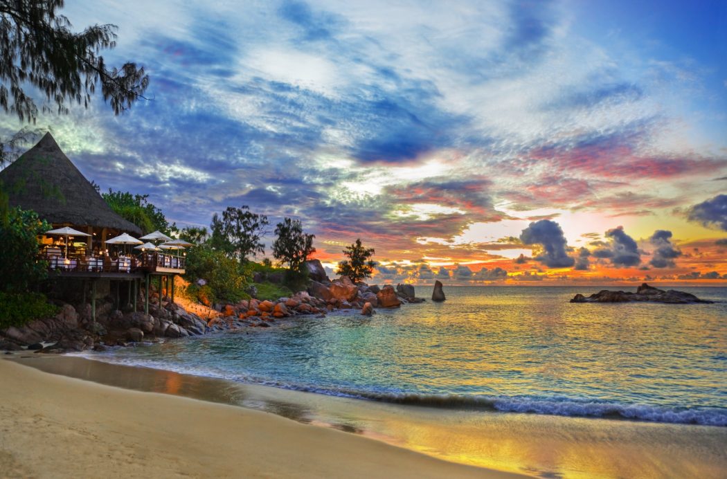 beach-restaurant-praslin-seychelles 5 Most Beautiful Beaches in The World