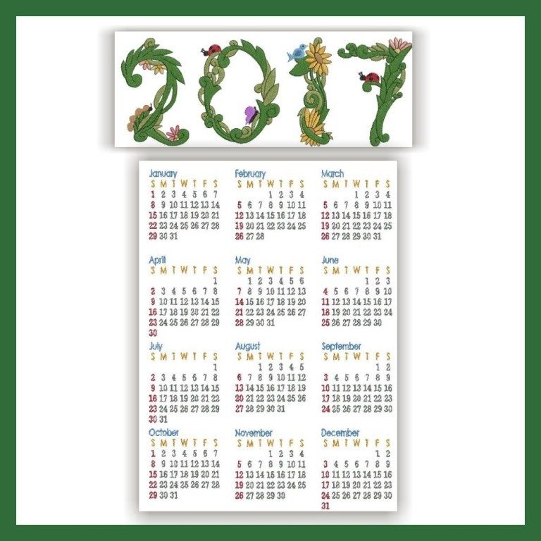 2017-calendar-23 58 Stunning Printable Calendar Templates