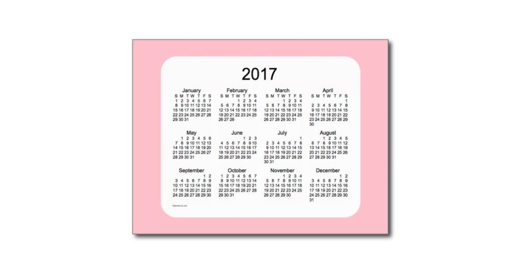 2017-calendar-26 58 Stunning Printable Calendar Templates