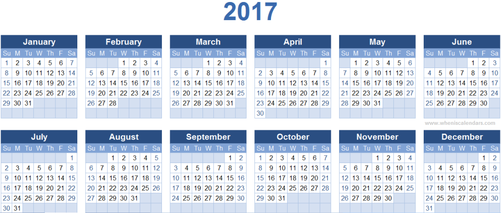 2017-calendar-27 58 Stunning Printable Calendar Templates