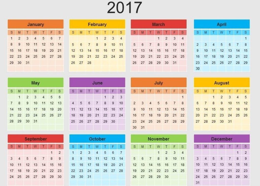 2017-calendar-28 58 Stunning Printable Calendar Templates