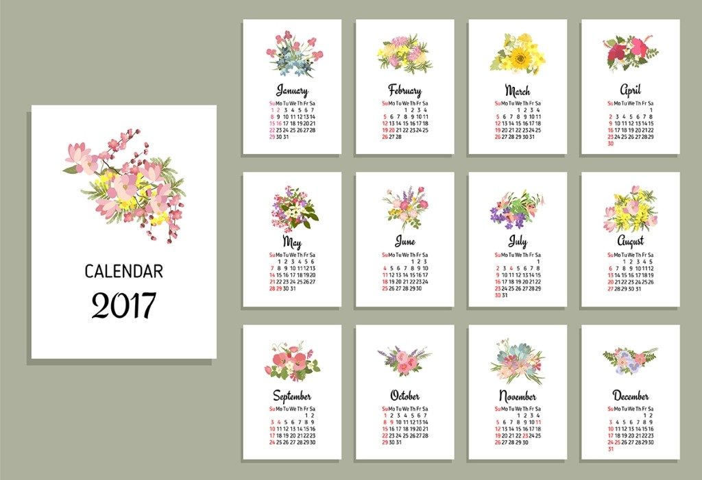 2017-calendar-44 58 Stunning Printable Calendar Templates