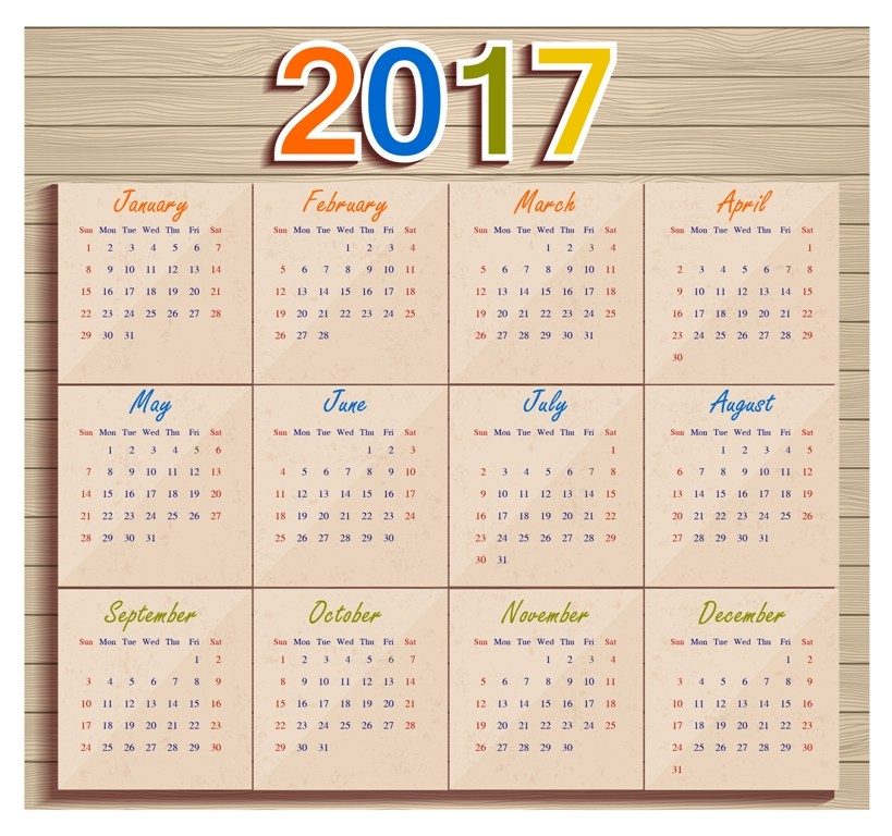 2017-calendar-49 58 Stunning Printable Calendar Templates