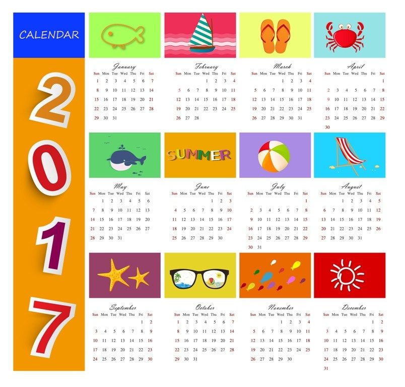 2017-calendar-50 58 Stunning Printable Calendar Templates