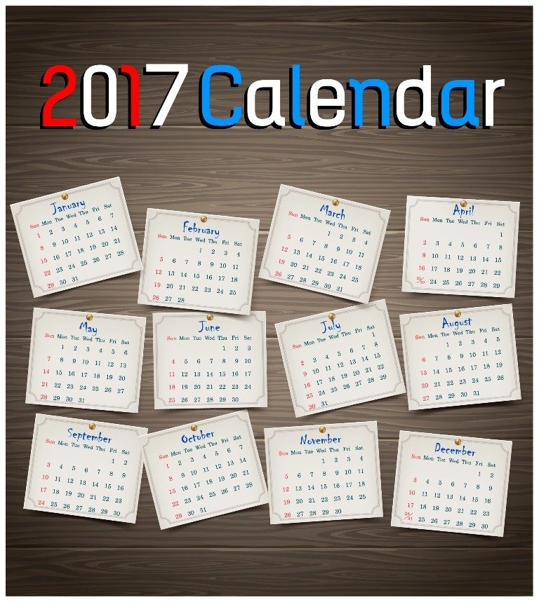 2017-calendar-56 58 Stunning Printable Calendar Templates