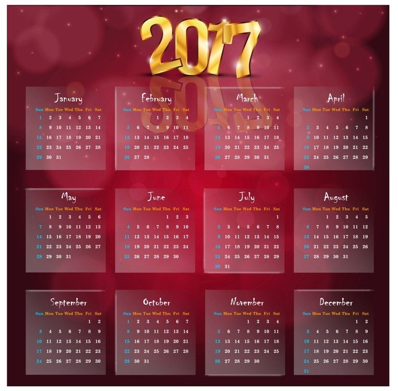 2017-calendar-57 58 Stunning Printable Calendar Templates