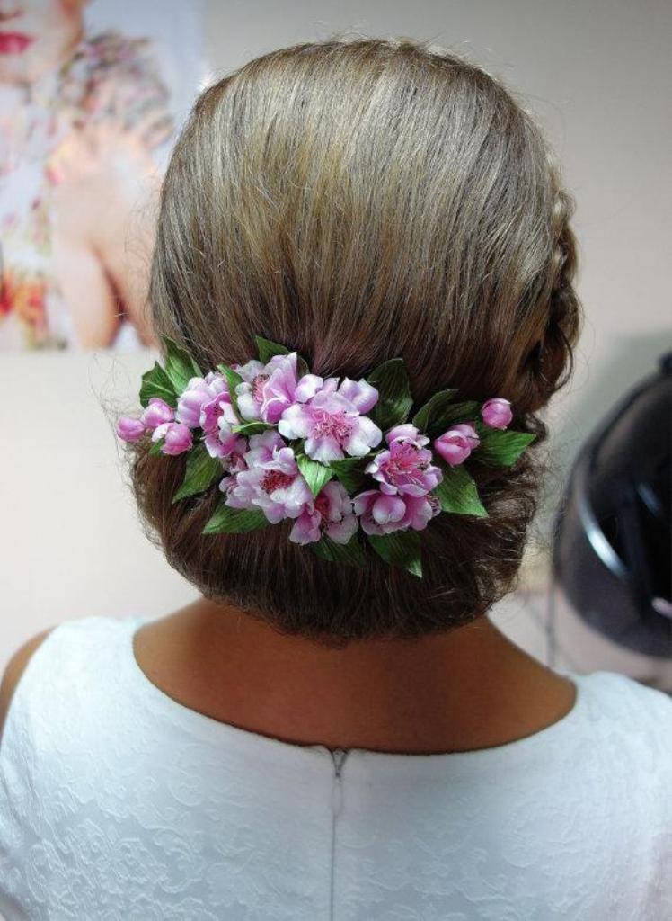 Flower hair comb (3)