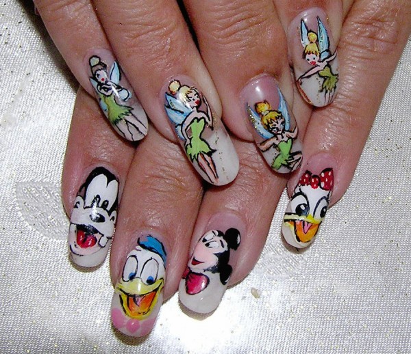 35 Nails Designs; How Do You Paint Your Nails? 53 disney-nail-art
