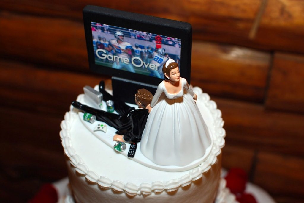 game over wedding cake toppers (4)