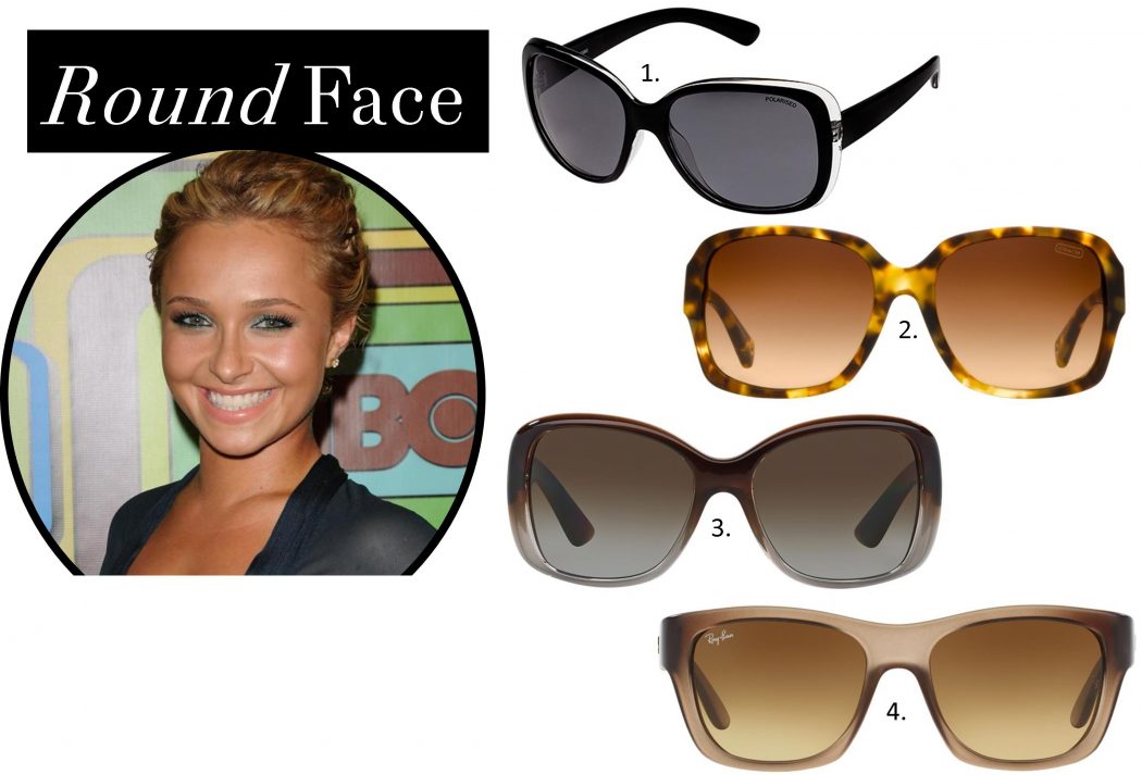 sunglasses-for-round-face How To Find The Sunglasses Style That Suit Your Face Shape