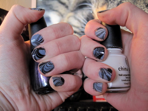 35 Nails Designs; How Do You Paint Your Nails? 89 water-nail-art-for-short-nails