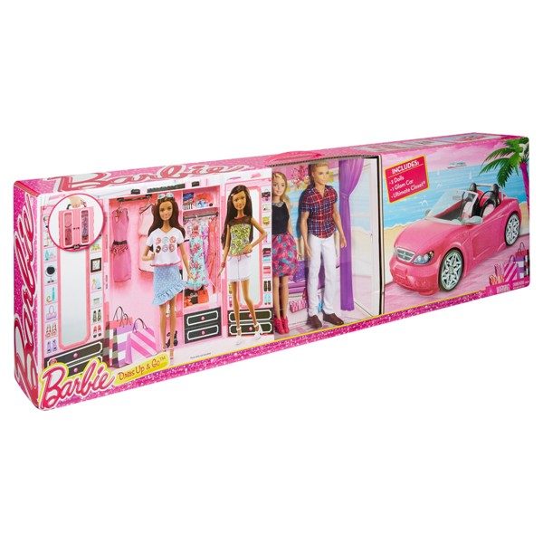 Barbie Convertible Car and Closet