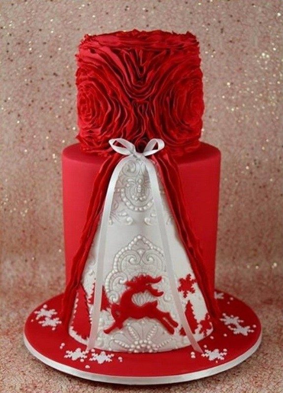 Christmas-Cake-Decoration-Ideas-2017-12 82+ Mouthwatering Christmas Cake Decoration Ideas