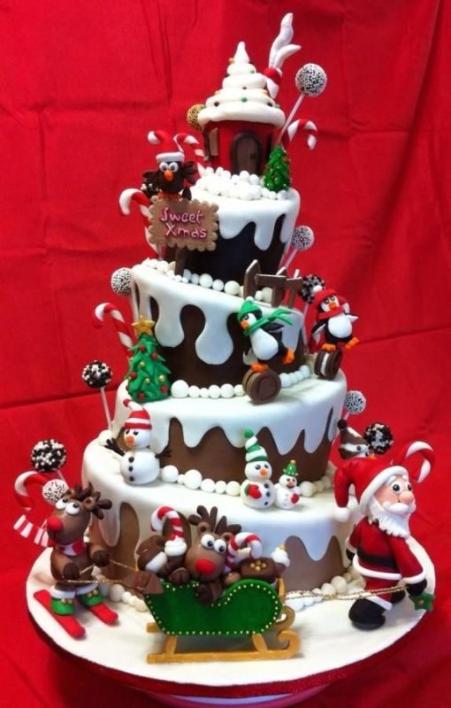 Christmas-Cake-Decoration-Ideas-2017-13 82+ Mouthwatering Christmas Cake Decoration Ideas