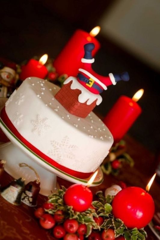 Christmas-Cake-Decoration-Ideas-2017-18 82+ Mouthwatering Christmas Cake Decoration Ideas