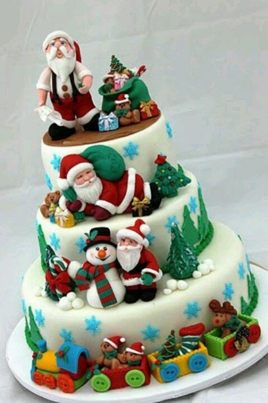 Christmas-Cake-Decoration-Ideas-2017-8 82+ Mouthwatering Christmas Cake Decoration Ideas