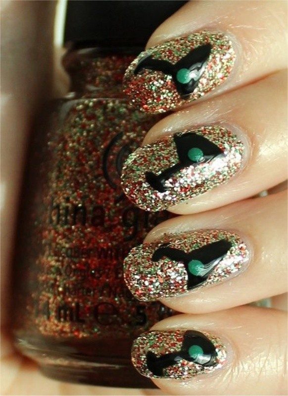 89+ Astonishing New Year's Eve Nail Design Ideas for Winter 18 New Years Eve Nail Art Design Ideas 2017 (16)