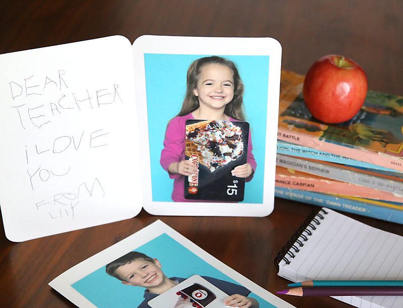 Personalized Gift Card in Teacher’s Day Appreciation Gift