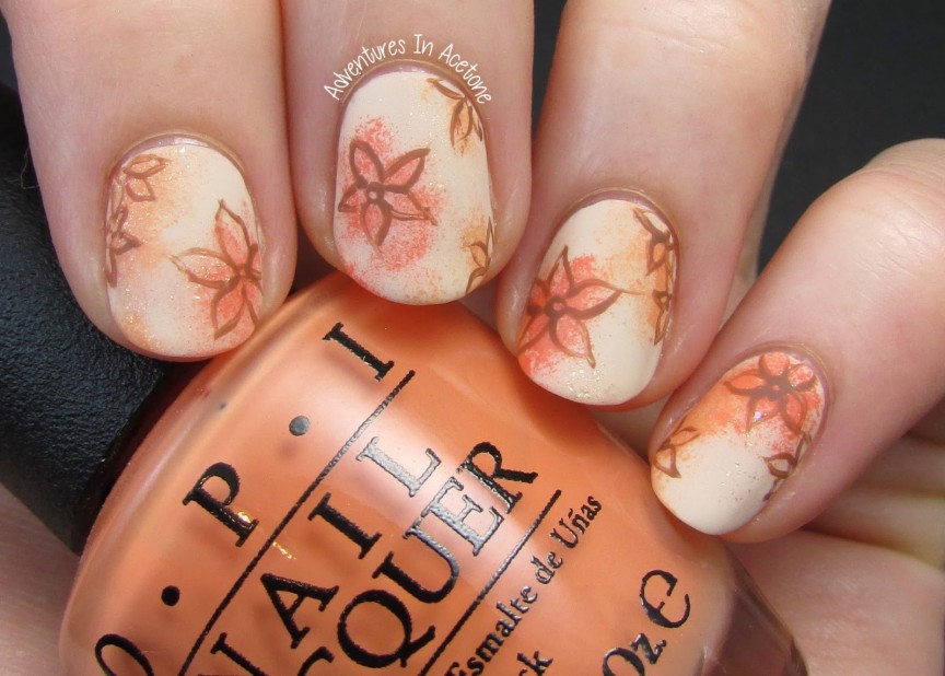Fall-Flowers1 Top 10 Hottest Thanksgiving Nail Art Designs To Try