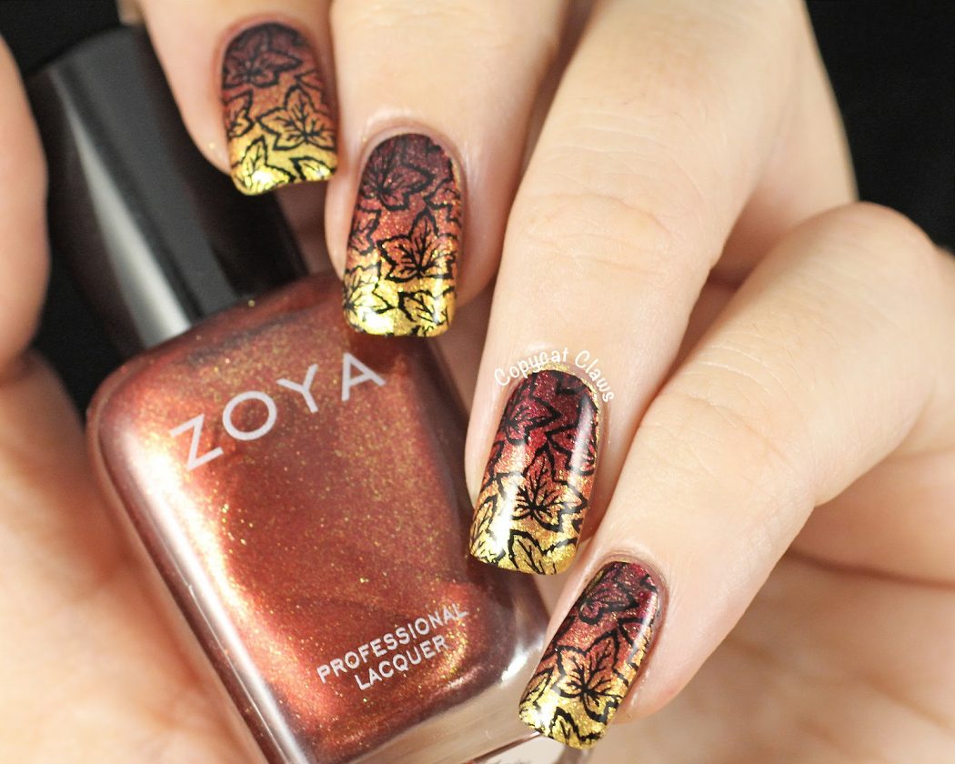 Falling-Leaves-of-Autumn2 Top 10 Hottest Thanksgiving Nail Art Designs To Try