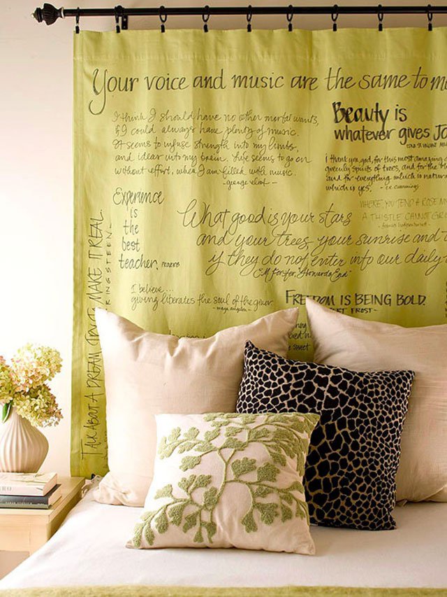 Favorite Quotes Curtain4 37+ Creative Curtains Design Ideas To DIY - 5