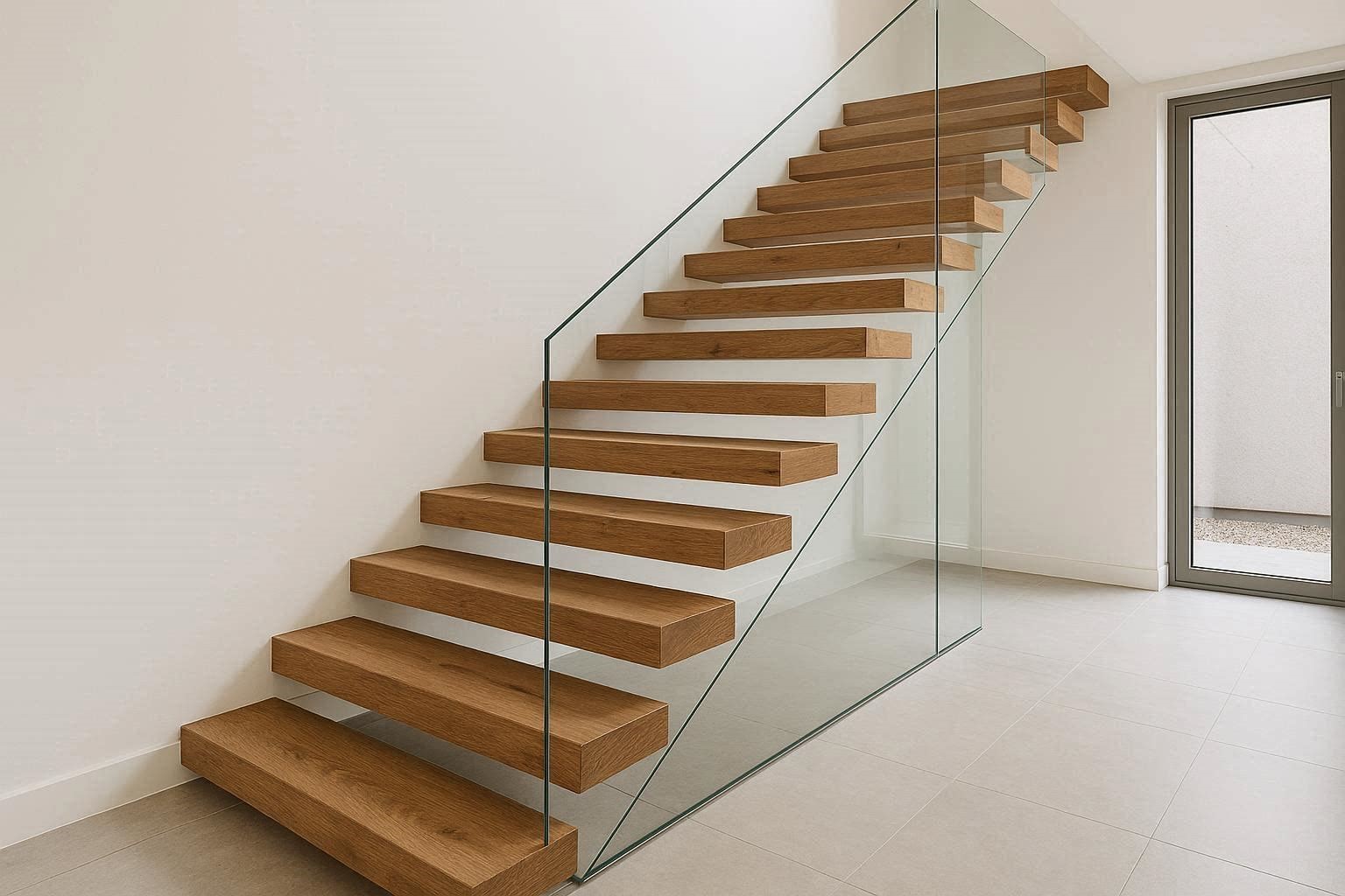 Floating Wooden Staircase With Glass Rails 12 Fabulous Staircase Design Ideas for a Catchier Home - 13 staircase design ideas