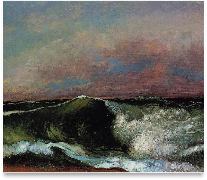 Gustave Courbet's masterpiece "The Wave"