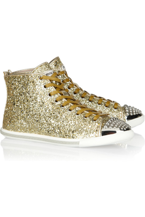 Stop Here ! Know How To Select The Best Golden And Silver Jewelry For Different Occasions ? 25 MiuMiu golden shoes5