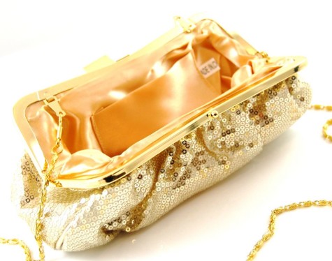 Stella McCartney golden handbag