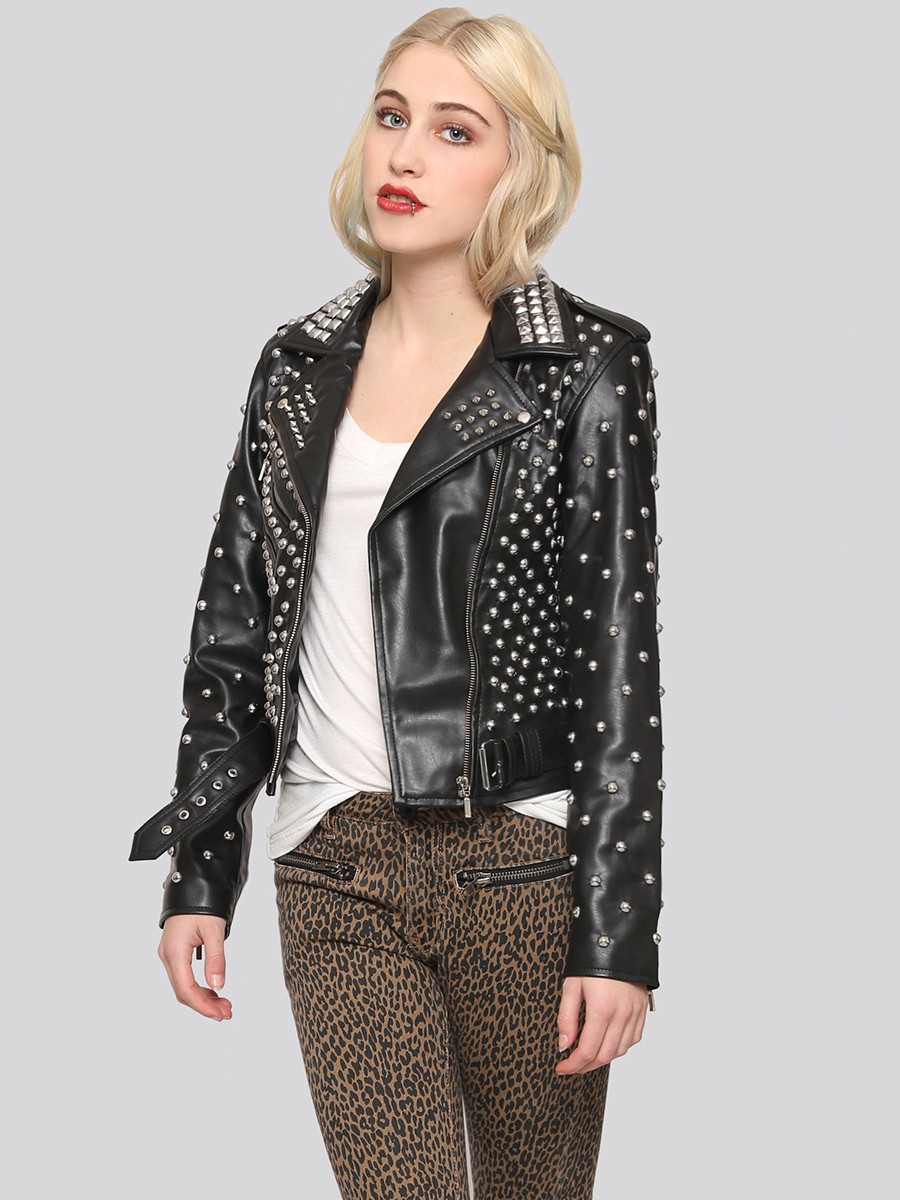 8 Main Winter & Fall Jackets & Coats Trends 16 Studded Moto Jacket2 8 Main Winter & Fall Jackets & Coats Trends - 16