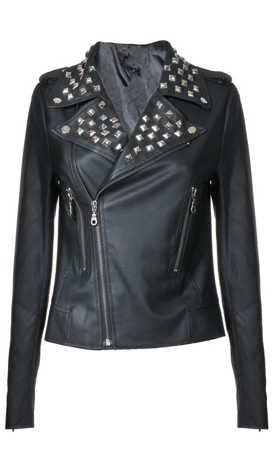 8 Main Winter & Fall Jackets & Coats Trends 15 Studded Moto Jacket3 8 Main Winter & Fall Jackets & Coats Trends - 15