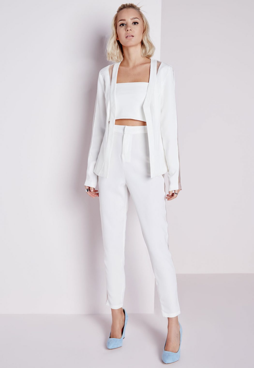 White-Trousers1 20+ Hottest White Party Outfits Ideas for Women in 2020