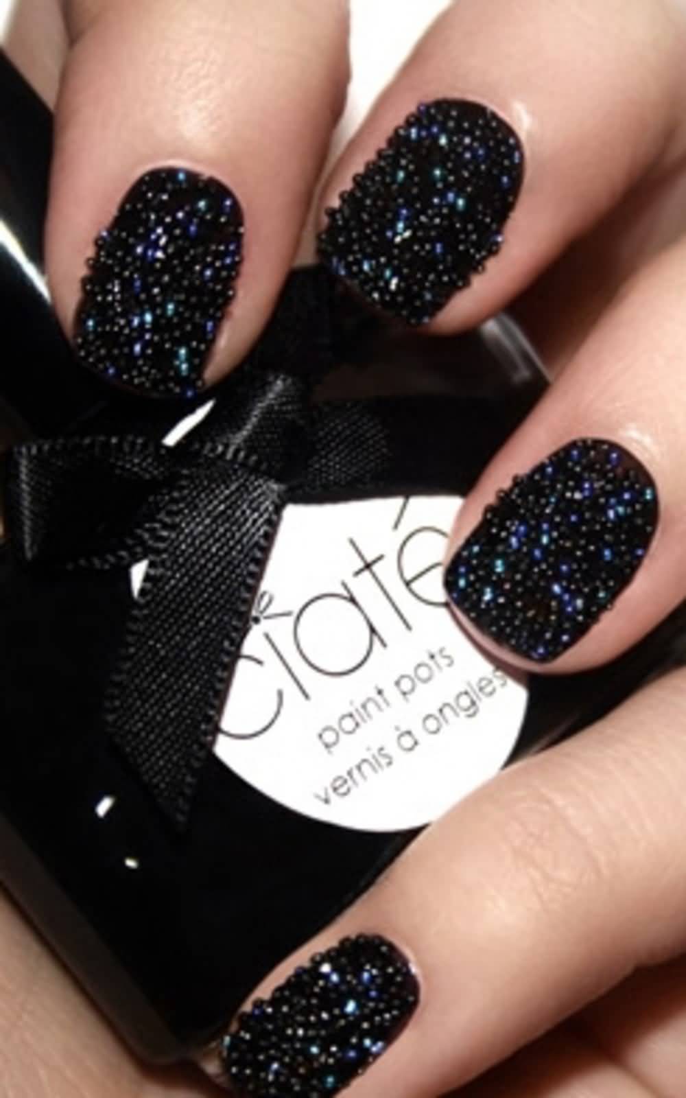caviar nail polish4 +15 Hottest Caviar Manicure Creative Ideas to Apply - 20