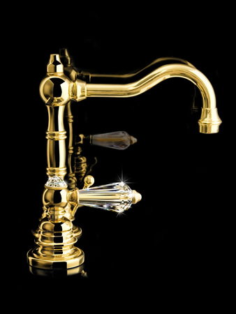 g-Melrose21_goldcrystal 55 Most Famous Diamond faucets