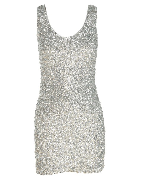 Stop Here ! Know How To Select The Best Golden And Silver Jewelry For Different Occasions ? 37 o-silver-all-over-sequin-v-neck-bodycon-dress-22611