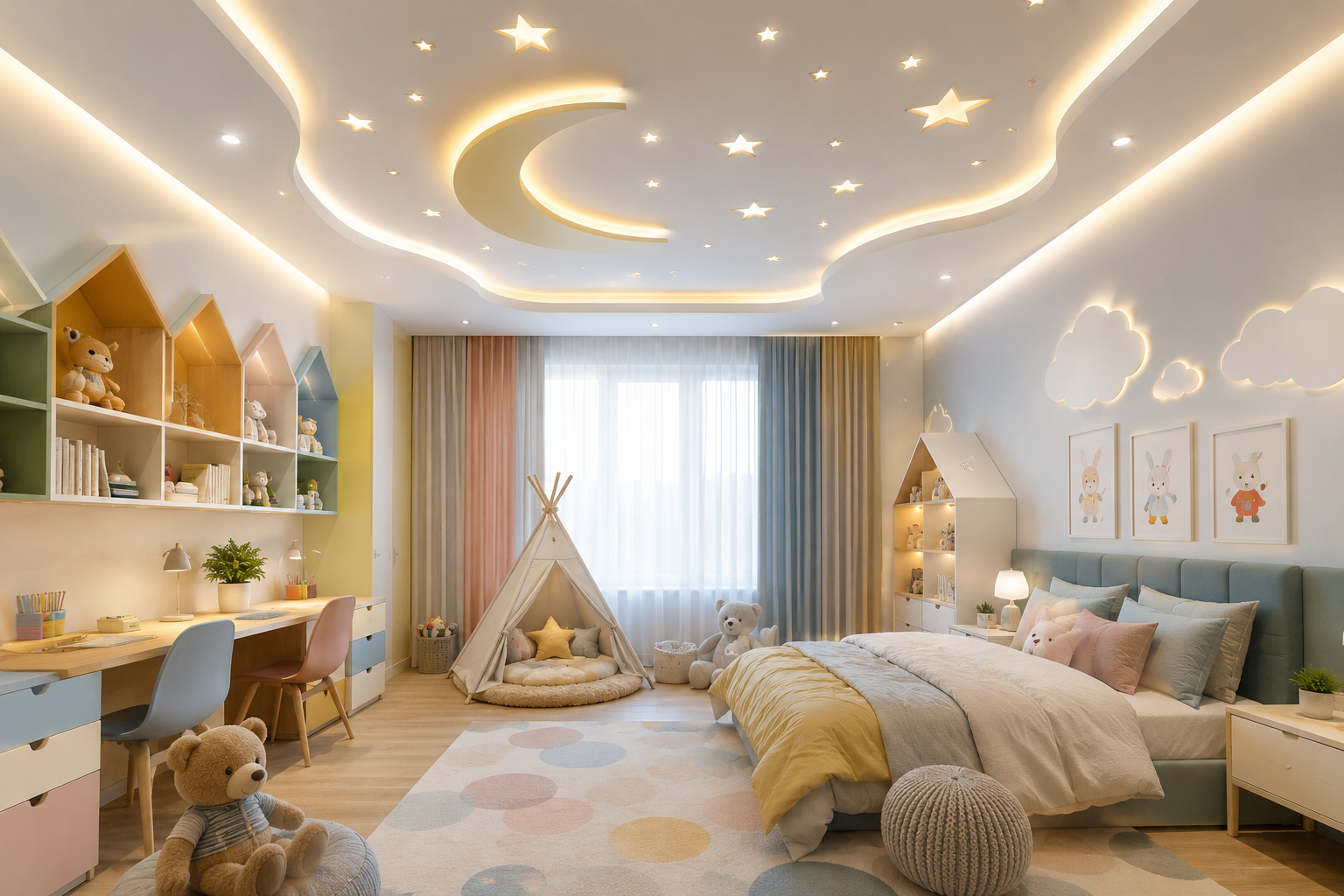 Top 16 Trendy Marvelous Kids’ Rooms Ceiling Designs Ideas 3 How to Choose the Perfect Ceiling Design for a Kids Room Top 16 Trendy Marvelous Kids’ Rooms Ceiling Designs Ideas - 3
