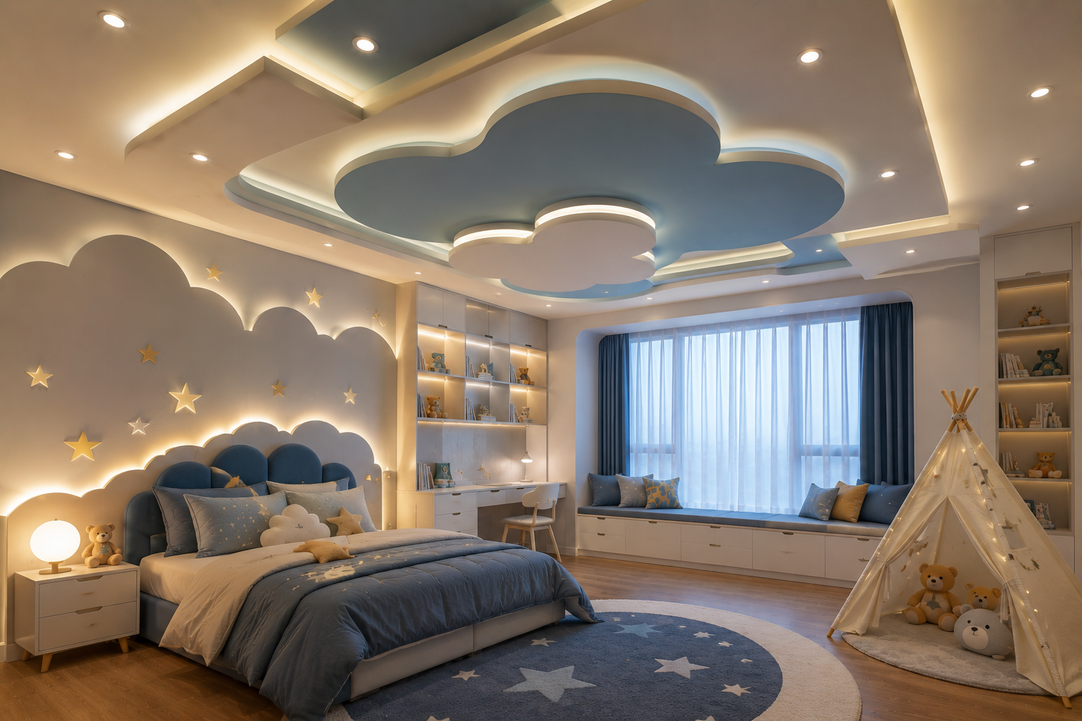 Top 16 Trendy Marvelous Kids’ Rooms Ceiling Designs Ideas 17 Suspended Ceiling Designs for Depth and Unique Visual Appeal Top 16 Trendy Marvelous Kids’ Rooms Ceiling Designs Ideas - 17