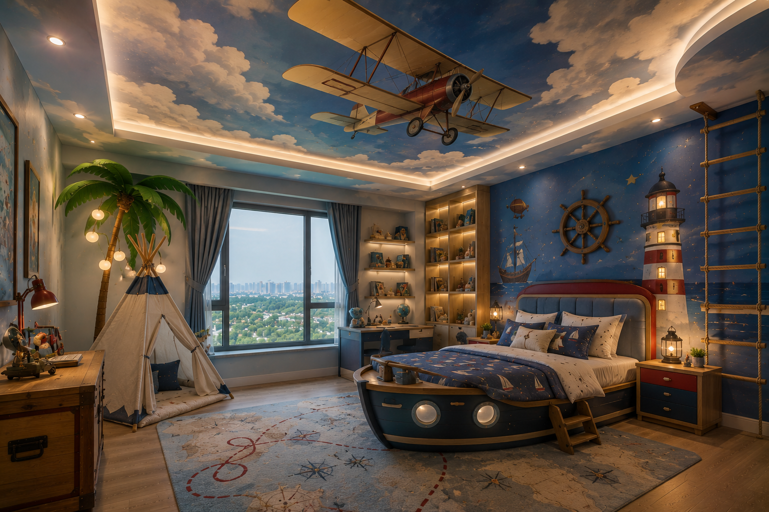 Top 16 Trendy Marvelous Kids’ Rooms Ceiling Designs Ideas 9 Theme Based Ceiling Designs Inspired by Imagination and Adventure Top 16 Trendy Marvelous Kids’ Rooms Ceiling Designs Ideas - 9