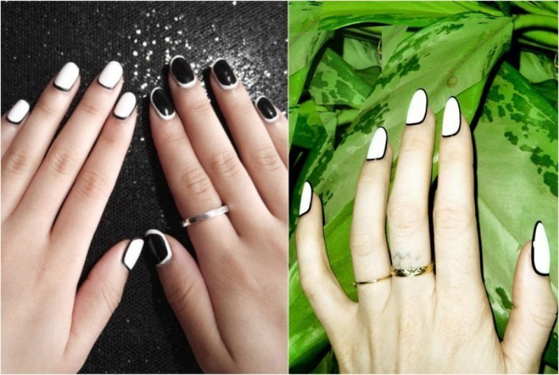 Two-colors-15 28+ Dazzling Nail Polish Trends You Must Try in 2022