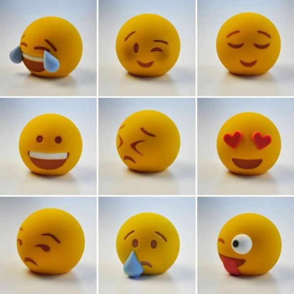 Fascinating 3D printed emojis 